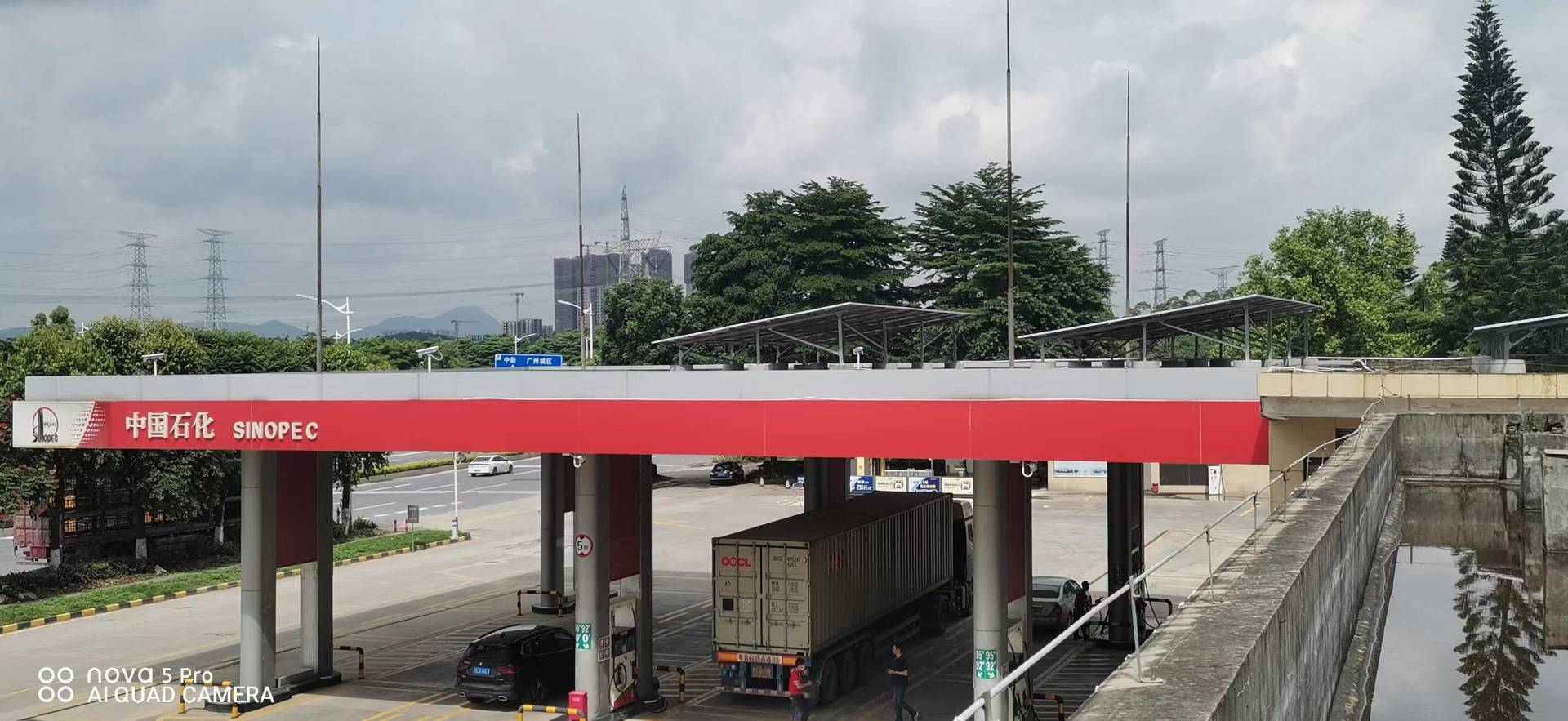 美积电能源光伏中石化广东增城凤岗加油站39.24万瓦并网发电成功