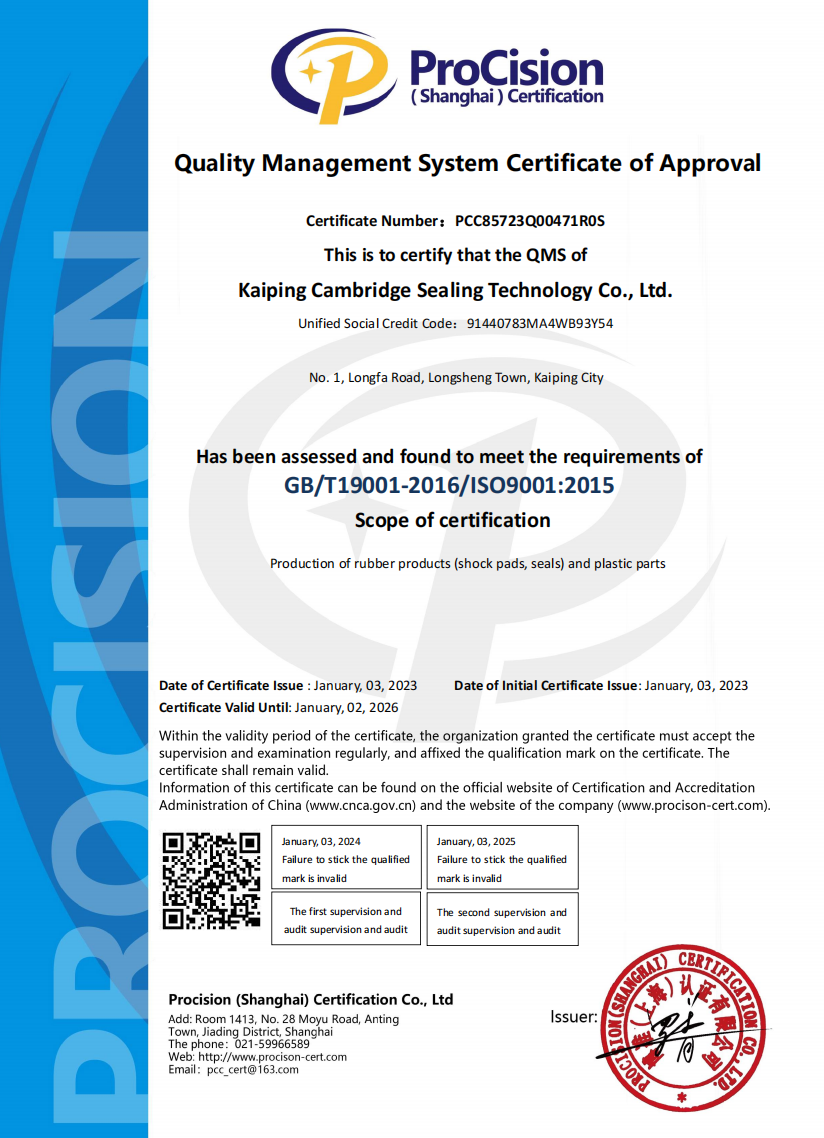 Quality Management System Certification