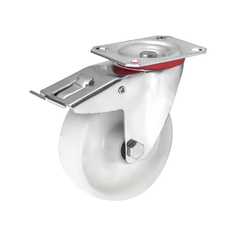 (4-12)    80mm ,100mm,125mm ,160mm .200mm 3"4"5"6"8" industrial PA caster ,trolley caster , nylon ,with brake