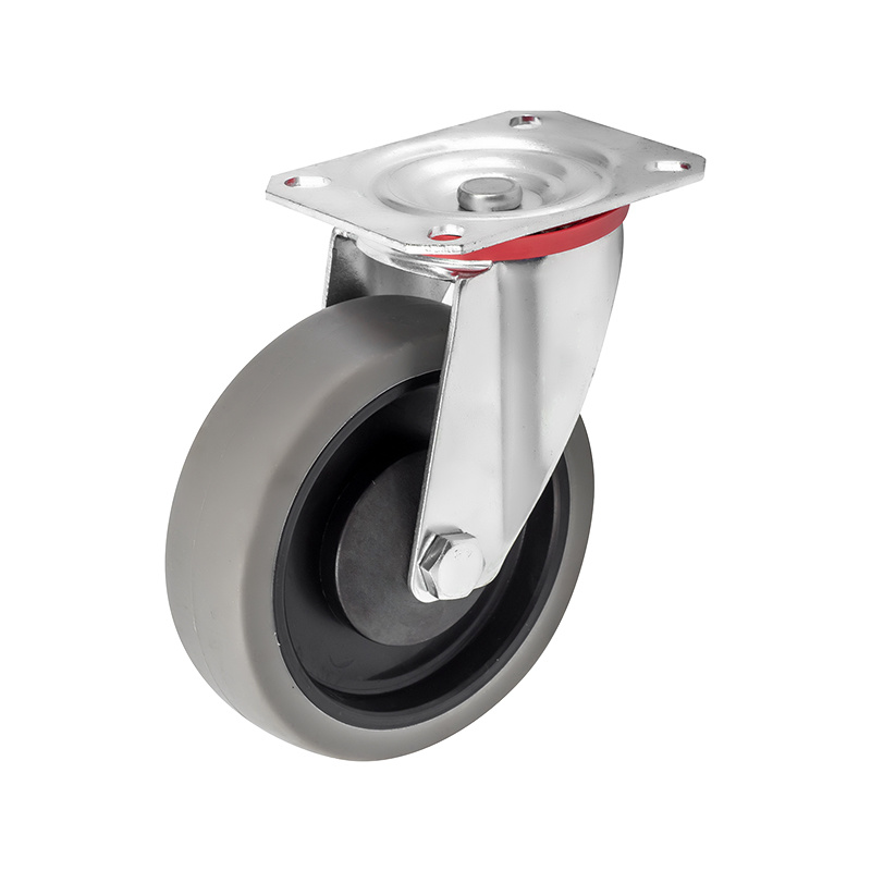 (4-05)    100mm,125mm 4"5" industrial TPR caster ,trolley caster ,ball bearing