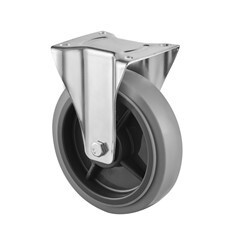(4-31)    80mm,100mm ,125mm ,160mm,200mm, 3"4"5"6"8" industrial TPR caster ,Fixed,silent caster,ball bearing