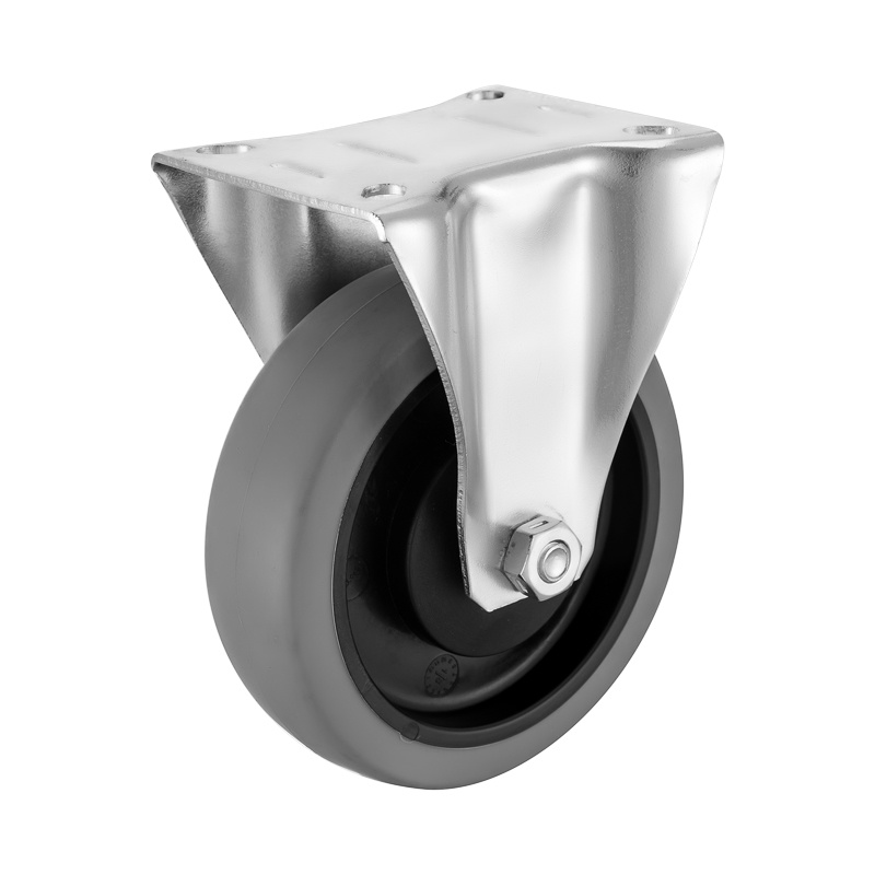 (4-19)    100mm,125mm 4"5" industrial TPR caster ,fixed ,trolley caster ,ball bearing