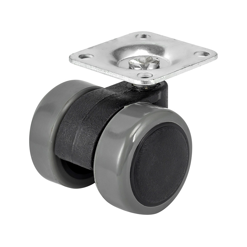 (1-07)    35mm PA .PU twin wheel caster ,chair caster, furniture caster,