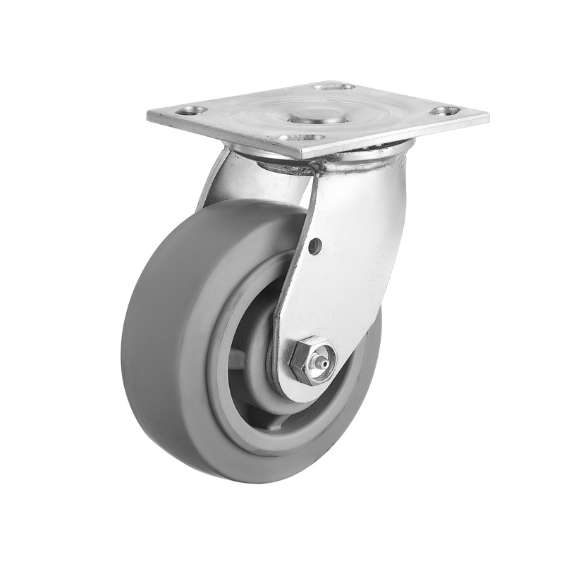 (5-02)    100mm,125mm,150mm,200mm,4"5"6"8" heavy duty swivel industrial caster ,trolley caster ,PP rim TPR wheel