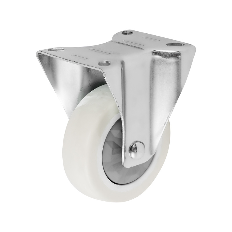 (7-06)     75mm,100mm,125mm,3"4"5" Fixed caster ,medium duty ,trolley caster ,nylon ,PA wheel ,ball bearing