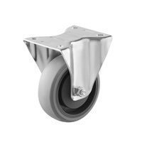 (4-20)    80mm,100mm,125mm 3"4"5" industrial TPR caster ,trolley caster ,Fixed ,ball bearing