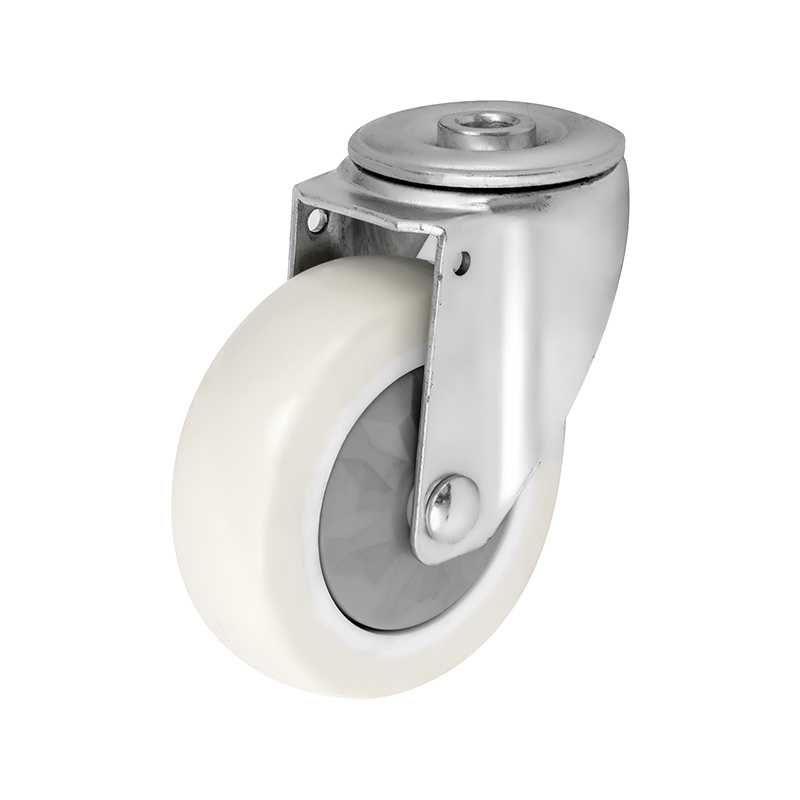 (7-01)     75mm,100mm,125mm,3"4"5"swivel caster ,medium duty ,trolley caster ,nylon ,PA wheel ,ball bearing ,with bolt hole