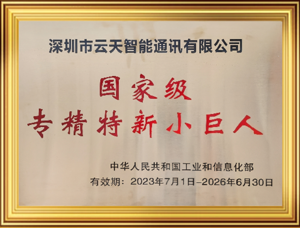 国家级专精特新小巨人