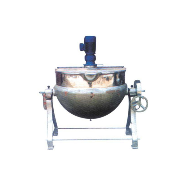 Stainless steel tilting vertical mixing sandwich pot