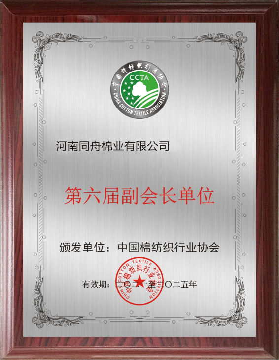 Vice President Unit of China Cotton Textile Industry Association