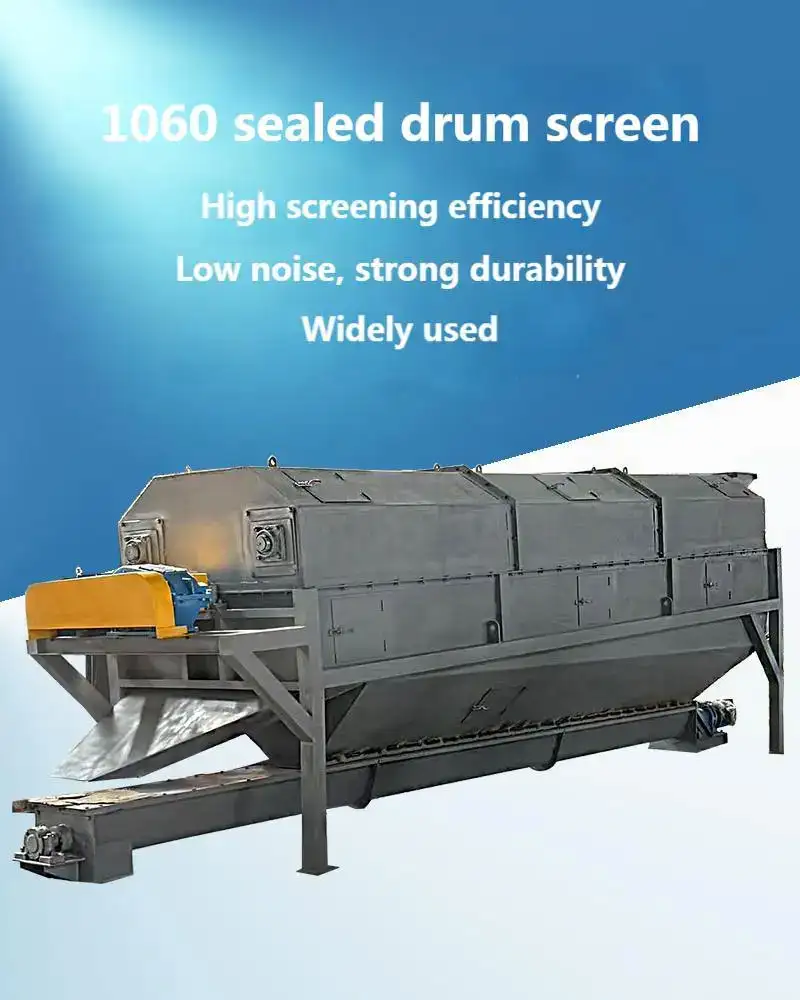 "The Fully Sealed Drum Screen: Your Top Solution for Efficient Screening and Eco-Friendly Upgrades"
