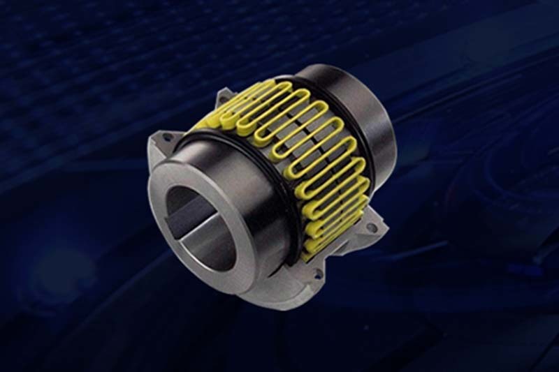 What happens when using a serpentine spring coupling?