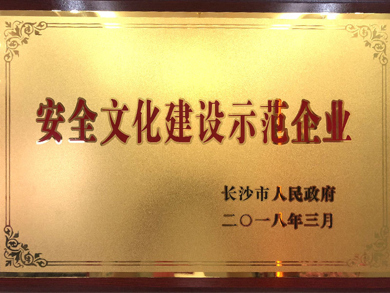 安全文化建設(shè)示范企業(yè)