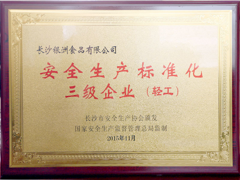 安全生產(chǎn)三級(jí)企業(yè)