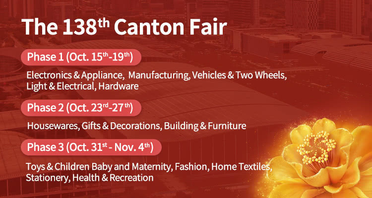 Invitation from Fuqiao Travel Products to 138th Canton Fair: Booth #11.3L19