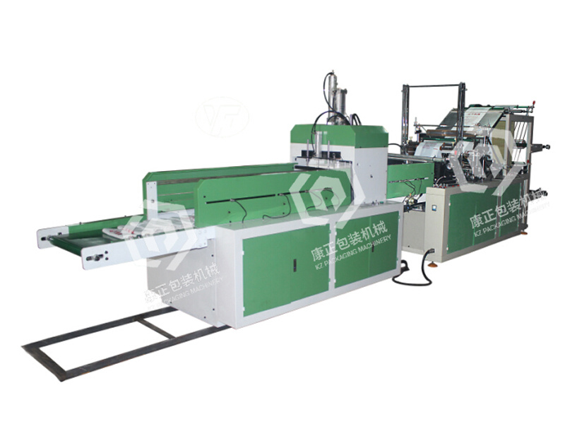 Automatic heat sealing and cold cutting bag making machine