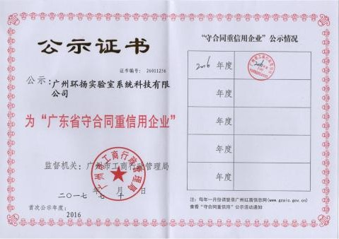 2016守合同重信用企業(yè)