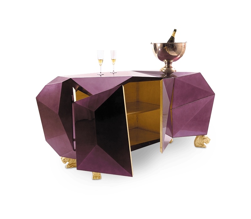 Diamond Amethyst Sideboard