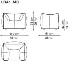 Le Bambole Single Sofa
