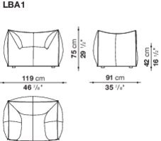 Le Bambole Single Sofa