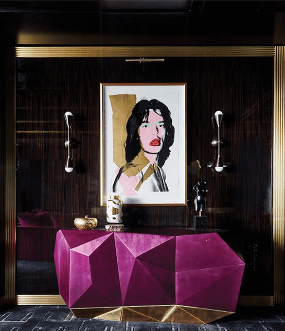Diamond Amethyst Sideboard