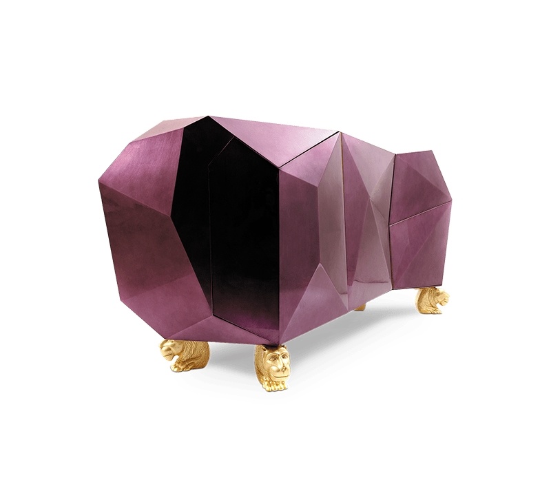 Diamond Amethyst Sideboard