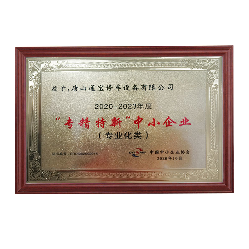 2020-2023年度专精特新中小企业（专业化类）