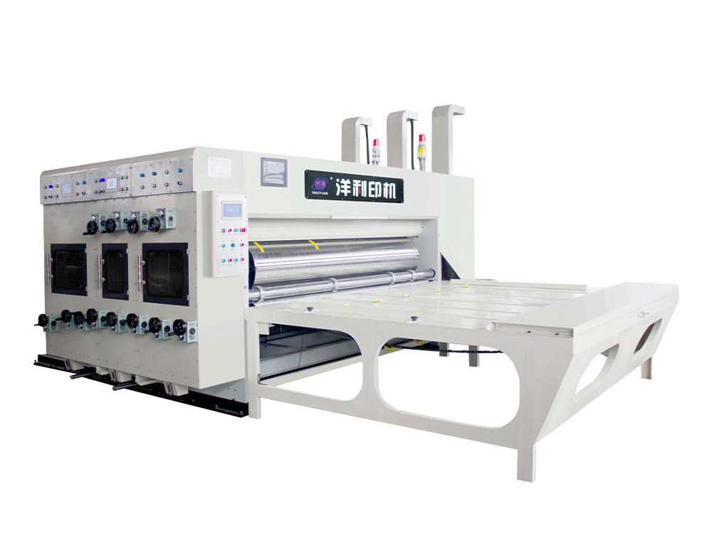 Chain feeding printing slotting rotary die cutter machine