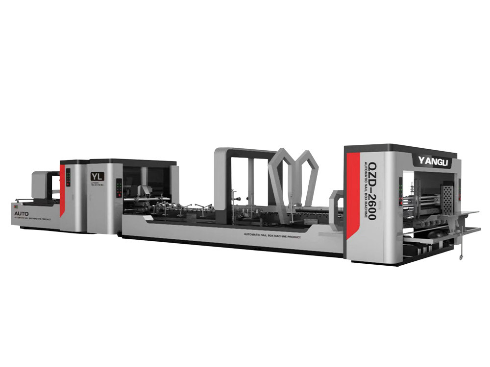 Fully automatic folder gluer & stitching inline machine