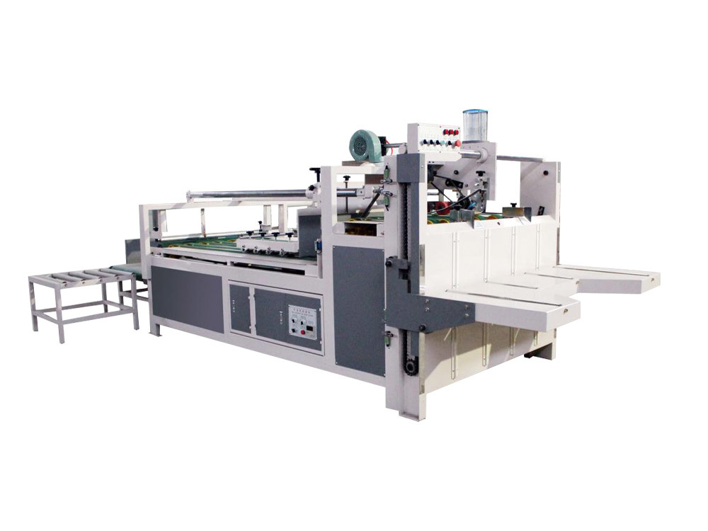 Semi-automatic folder gluer machine
