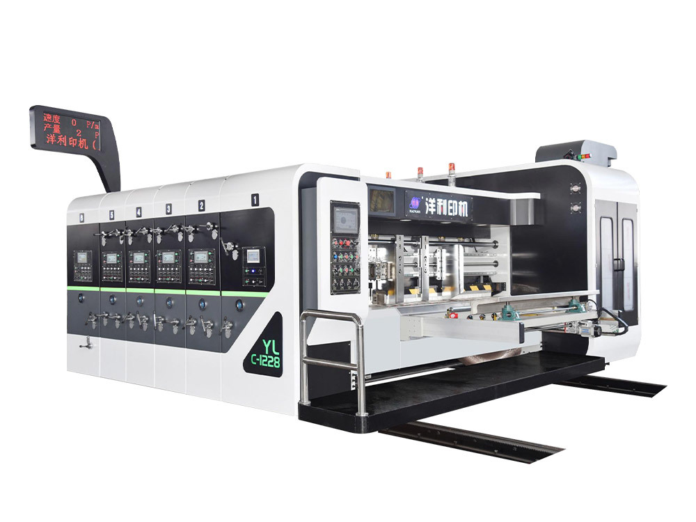 High speed printing slotting rotary die cutter machine