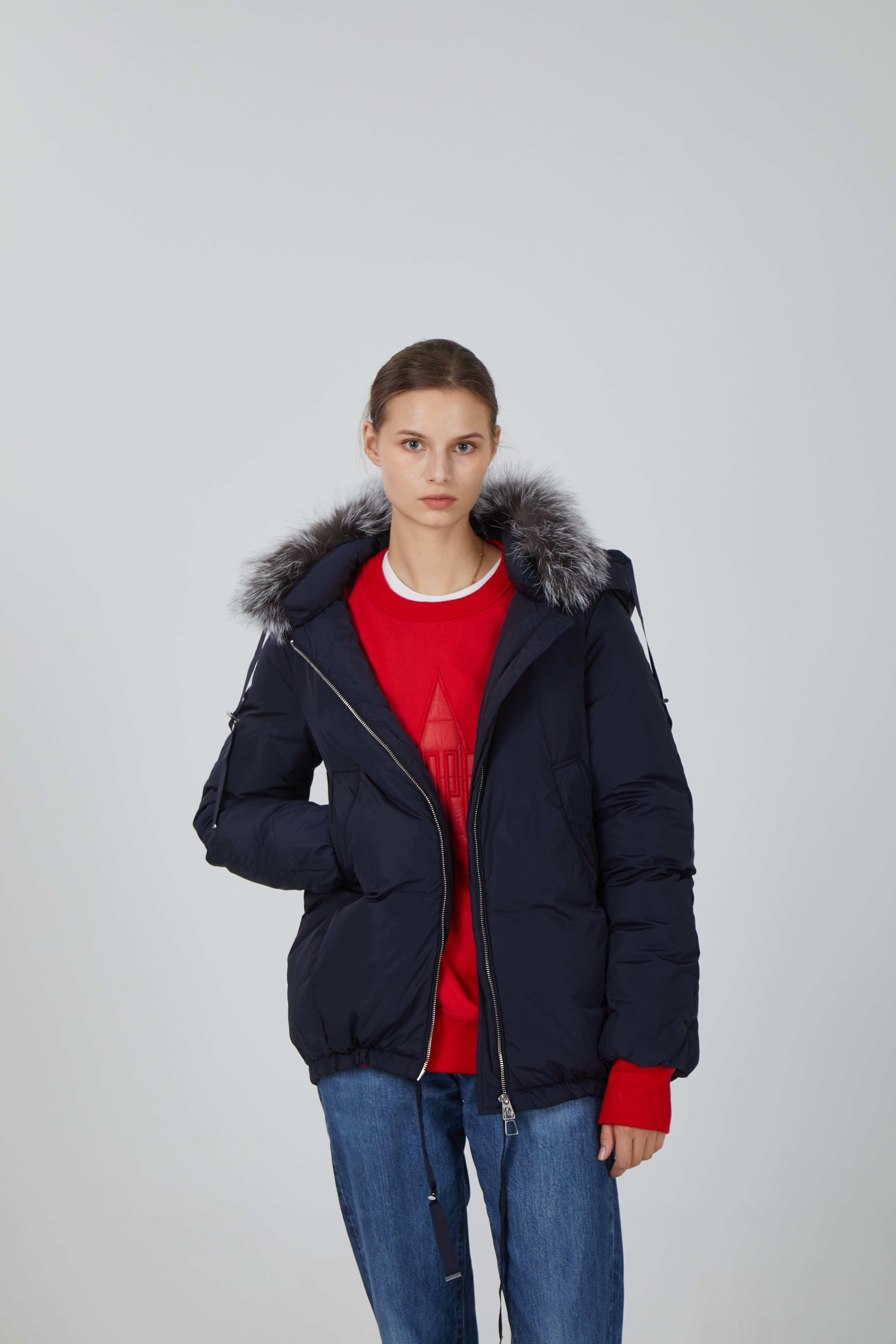 woman down jacket
