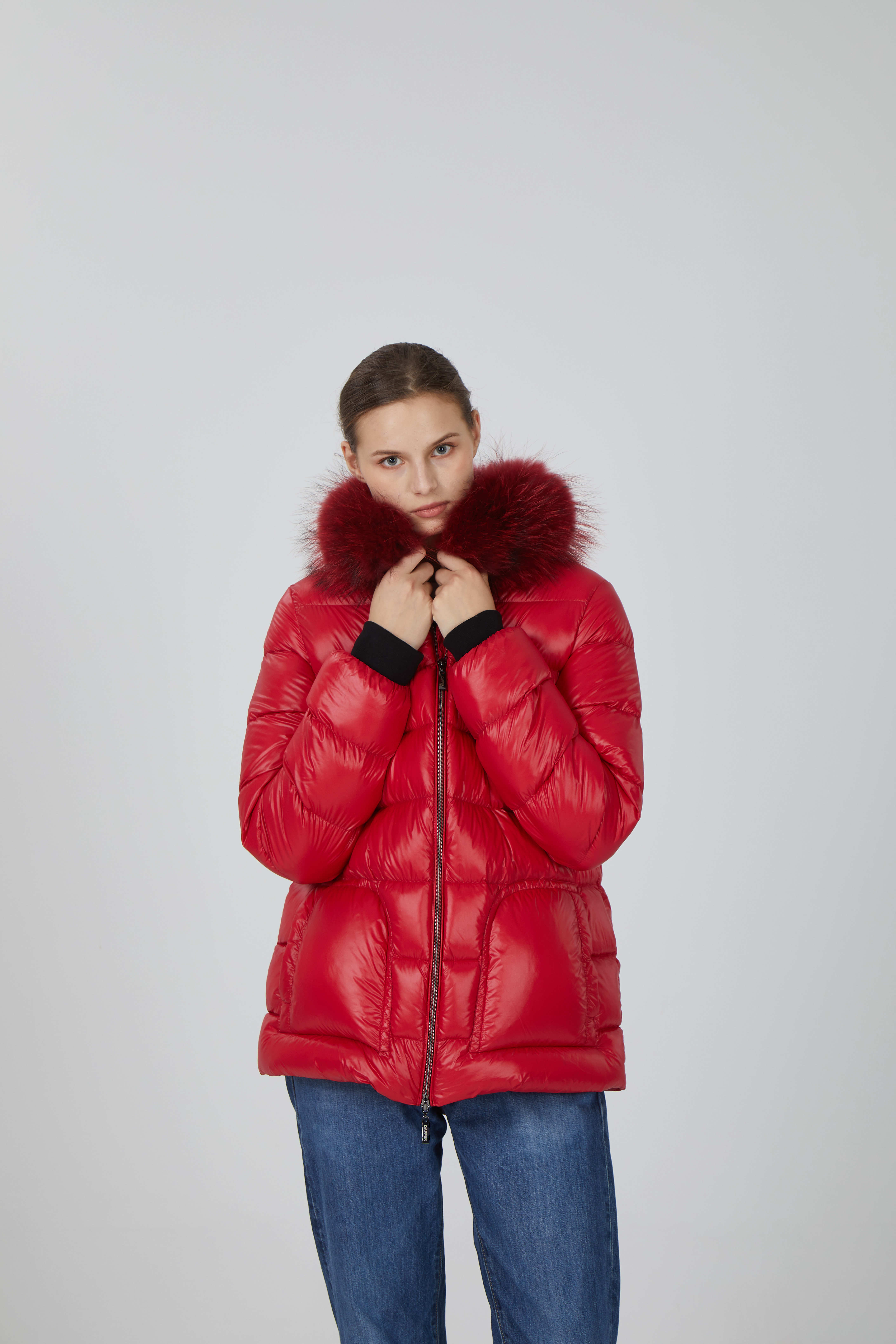 woman down jacket