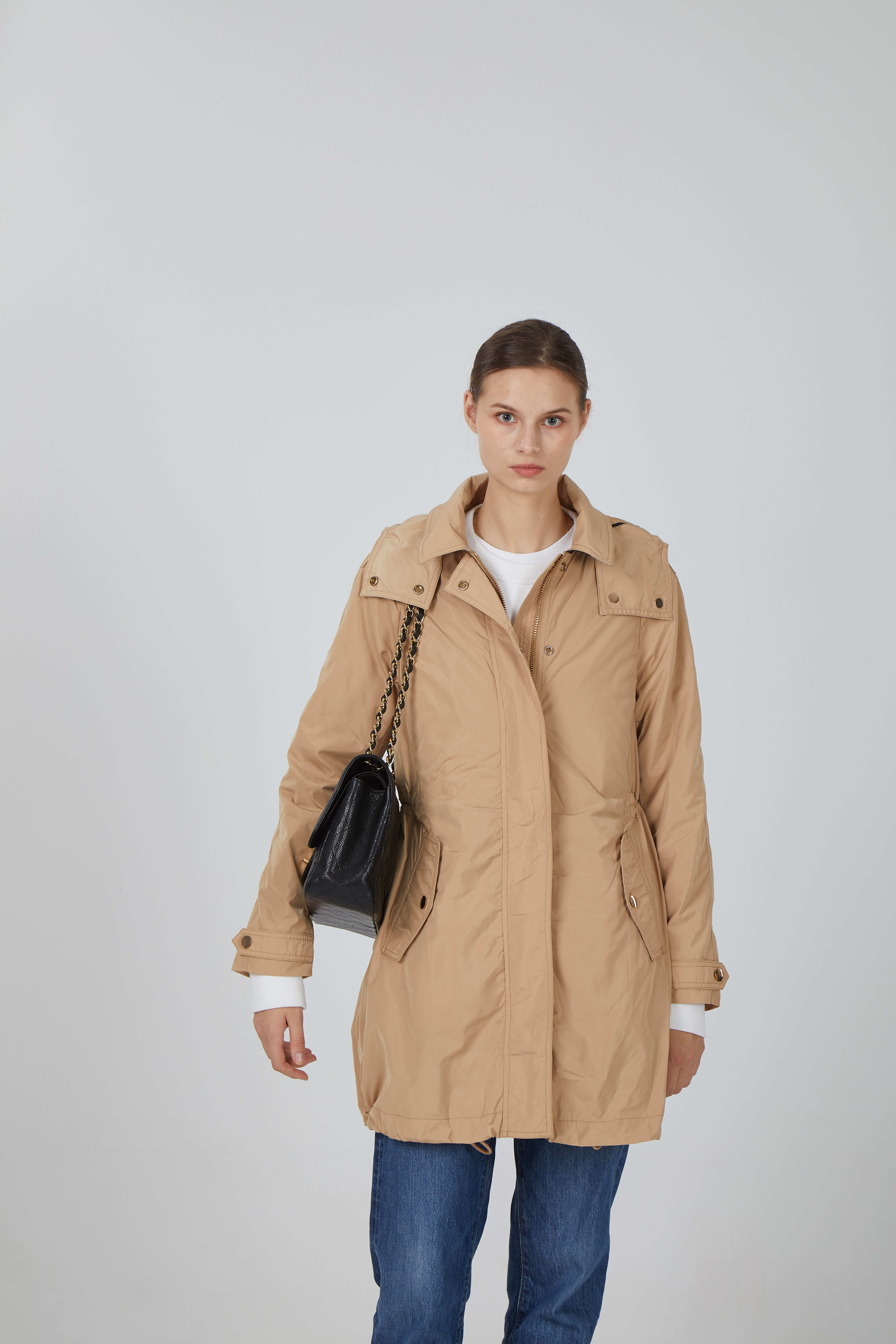 woman trench coat