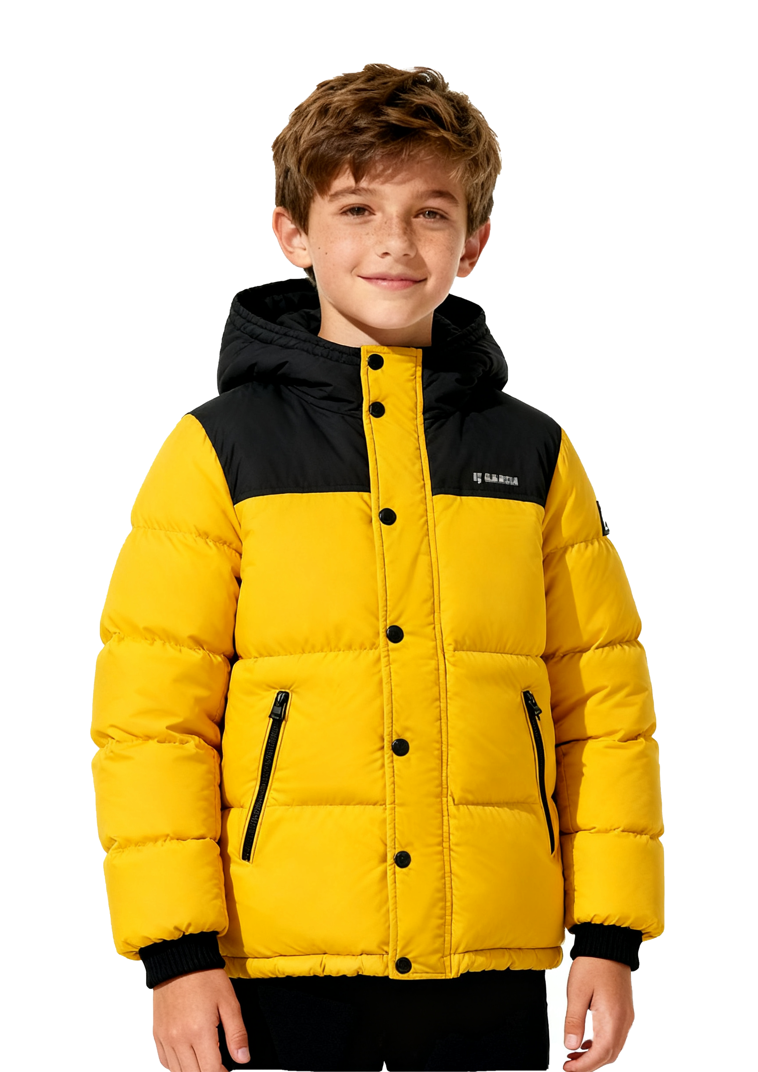 Chaqueta de niño con bloques de color