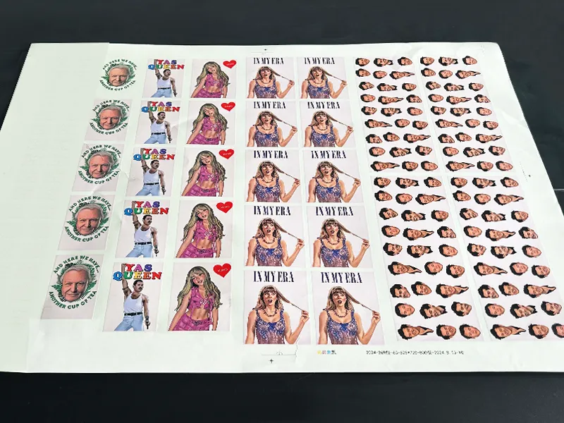 Low temperature printed paper