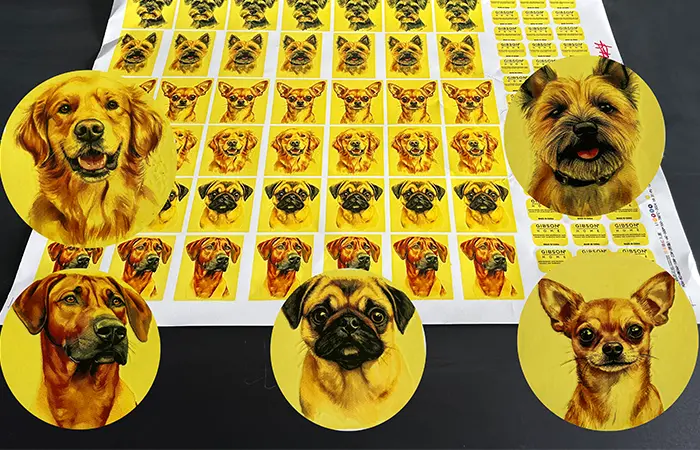 Advantageous features of glass printing paper