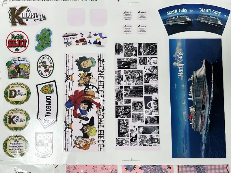 Low temperature printed paper