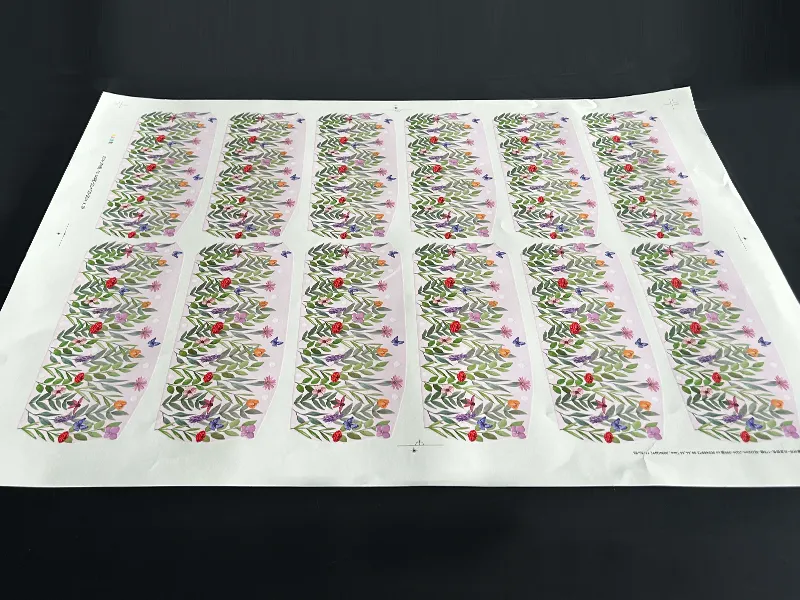 Low temperature printed paper