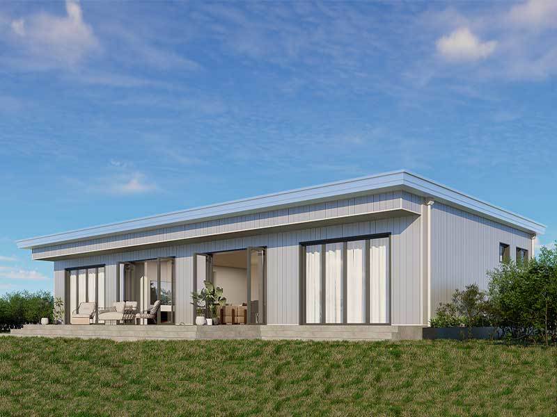 Prefabricated steel structure single-story small villa