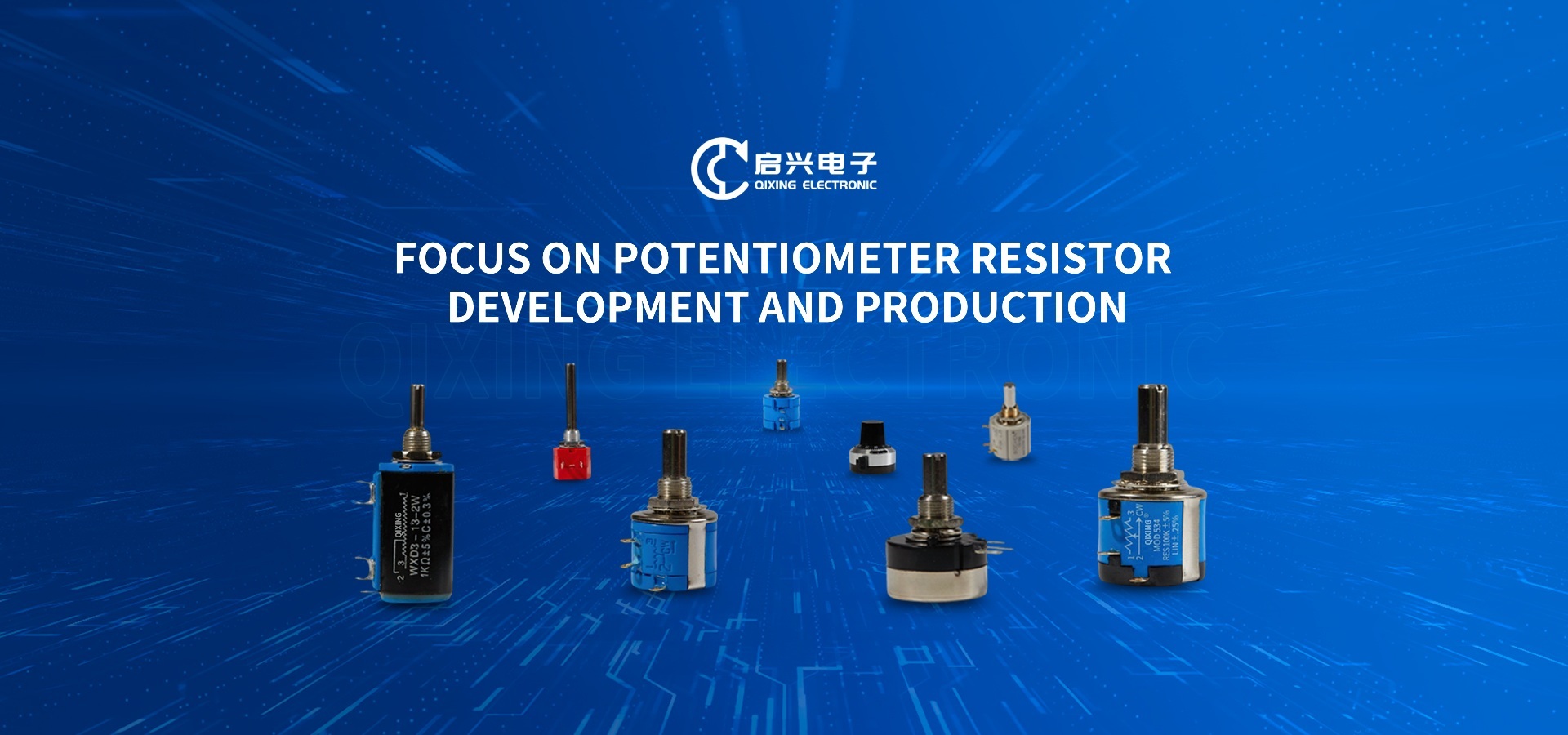 glass glaze pre-set potentiometer