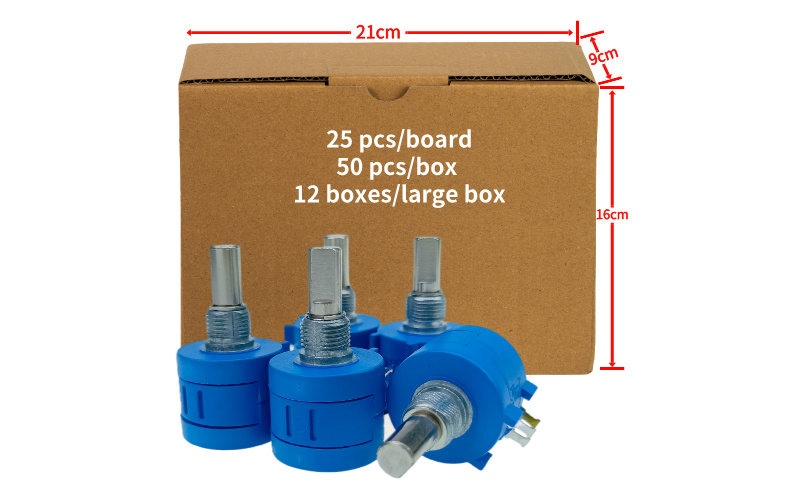 BONENS IP67 Waterproof 10 Turn Precision Multi-turn Rotary Wirewound Potentiometer with Knob