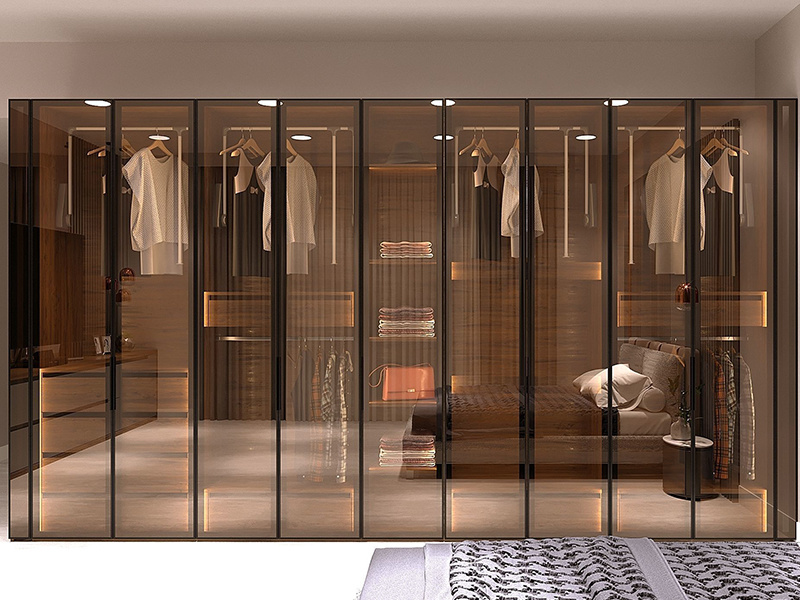 Melamine Grille Mdf White Walk-In Closet, Dressing Room Storage Closet Custom Design