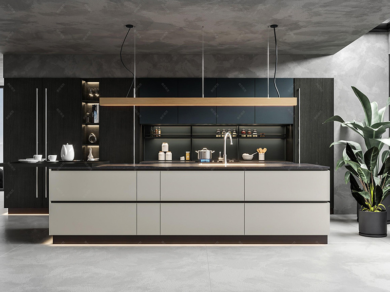 Full Kitchen Furniture Lacquer Plywood Kitchen Cabinet