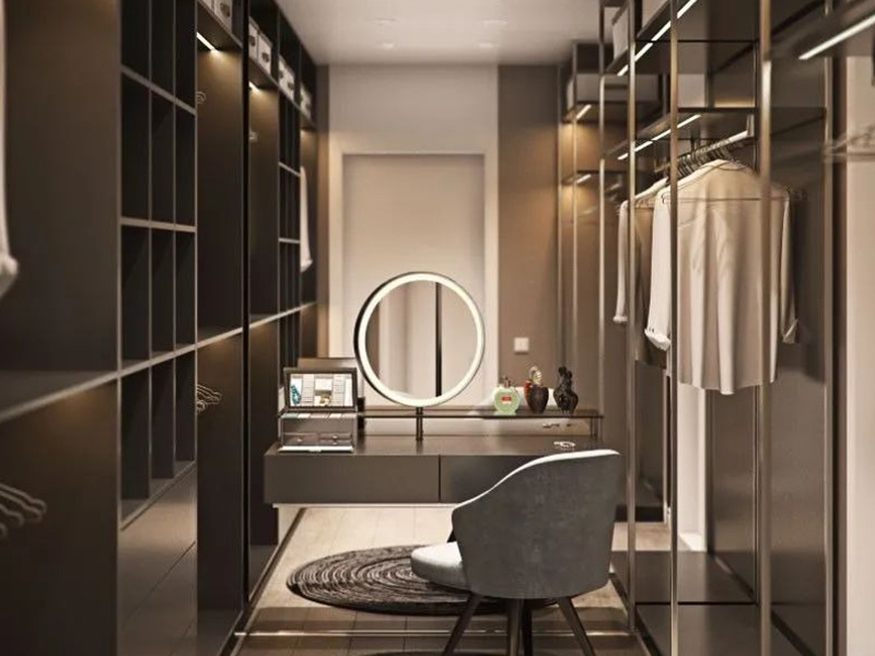 Custom Luxury Modern Style Walk In Closet Wardrobe Design Wooden Bedroom Cabinets For Bedroom Open Closet