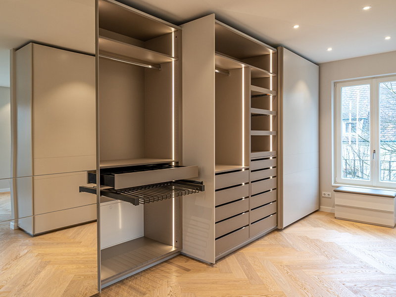 Factory Professional Sliding Door Bedroom Wardrobe Design For Wooden Wardrobe