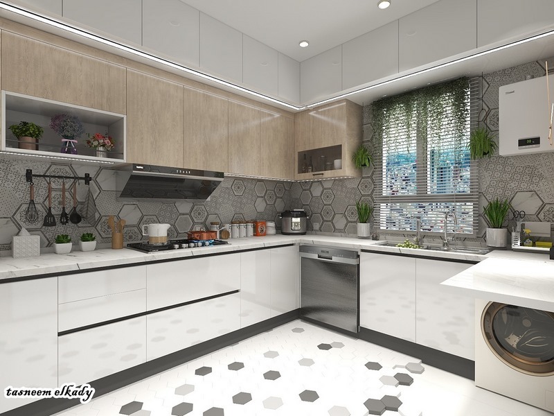 Waterproof High Gloss Smart Interior Design Modern Lacquer Kitchenette Kitchen Cabinets