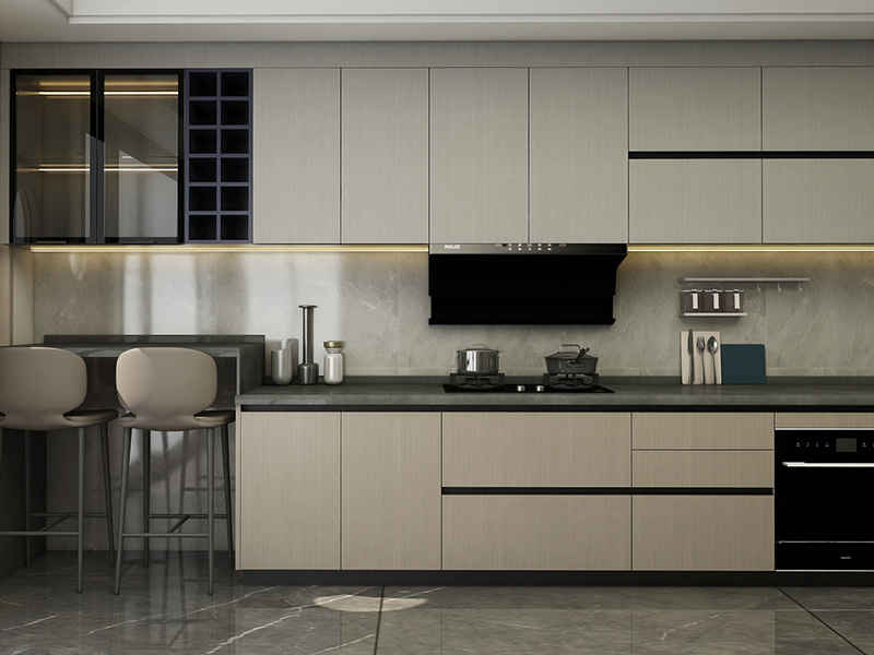 Modern Modular Kitchen Cabinets Flat Pack Design