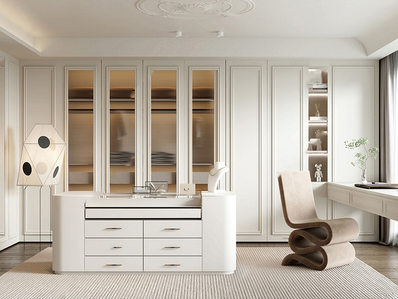 Island Cabinet Closet Furniture Bedroom Fully Assembled Gray Walk-In Closet