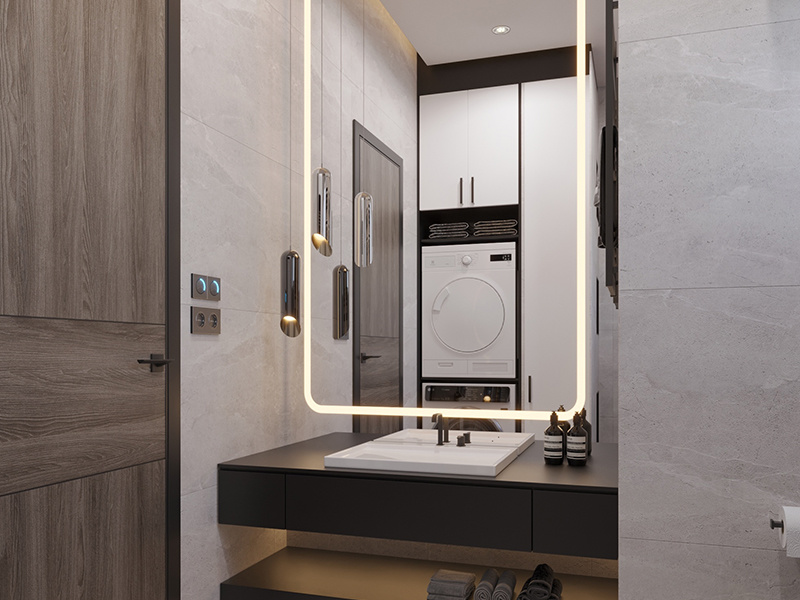 Luxury Bathroom Vanities Furniture Design American Style High End Granite Sink Basin  Bathroom Vanity Cabinet